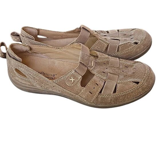 Earth's Origins  Slip-Ons Tan Size 7.5 - Picture 1 of 12